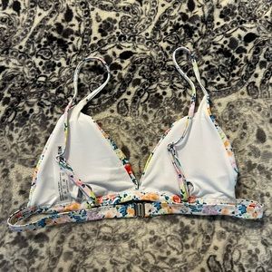Floral Triangle Bikini Top
